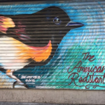 Redstart mural JW