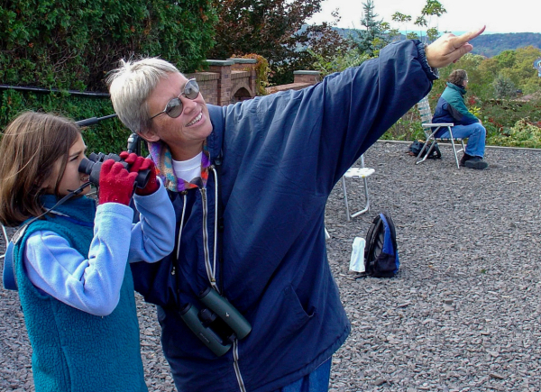 Else Greenstone at the Montclair Hawkwatch