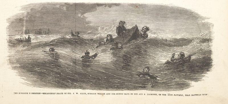 Incidents of Burnside Expedition Allen drowning-002