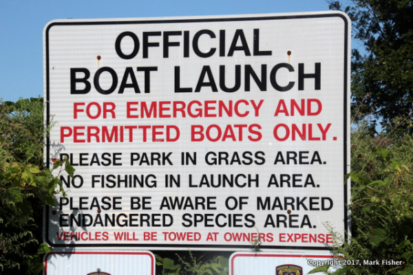 Launch Area Sign